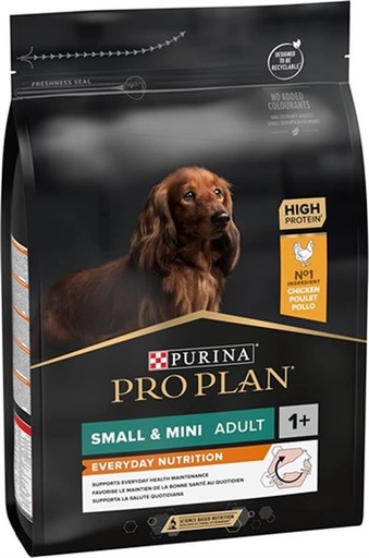 [4920] Purina Pro Plan Small & Mini Adult Dog Dry Food Rich in Chicken 3 Kg