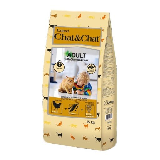 [7628] Expert Chat & Chat Adult Cat Food ًWith Chicken & Peas 15 kg