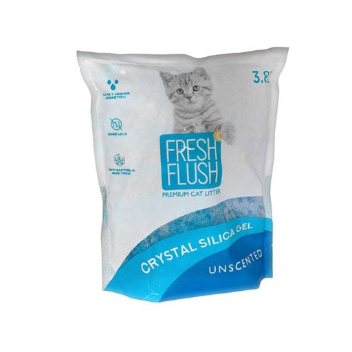 [0018] Fresh Flush Crystal Silica Gel Cat Litter - Unscented 3.8 L