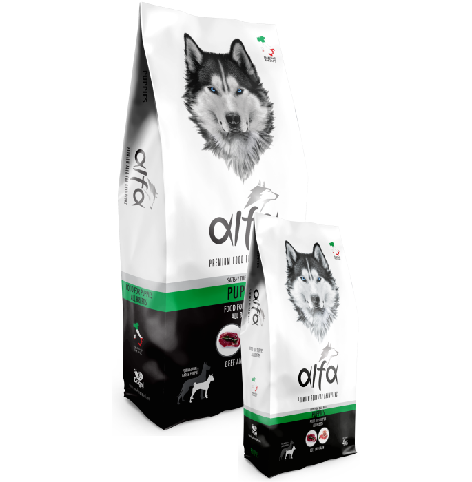 Alfa Puppies Dog Dry Food - All Breeds 4 kg | PetsEgypt.com