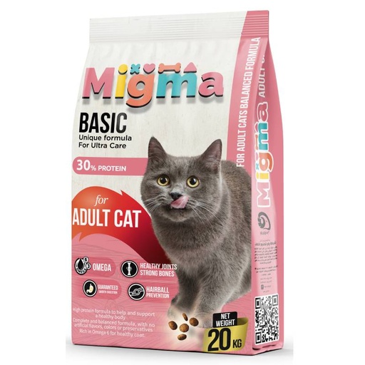 [5147] Migma Basic Adult Cat Dry Food 20 Kg 