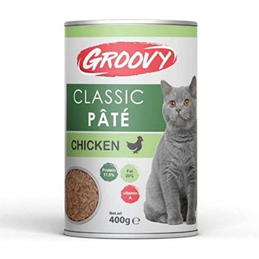 Groovy Classic Pate Adult Cat Wet Food Cans 400 g