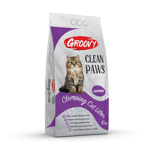 Groovy Clean Paws Clumping Cat Litter- Scented 10 L
