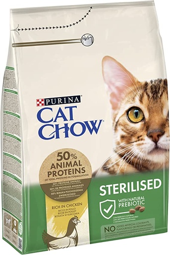 [3396] Purina Cat Chow Sterilised Rich in Chicken Dry Cat Food 1.5 Kg