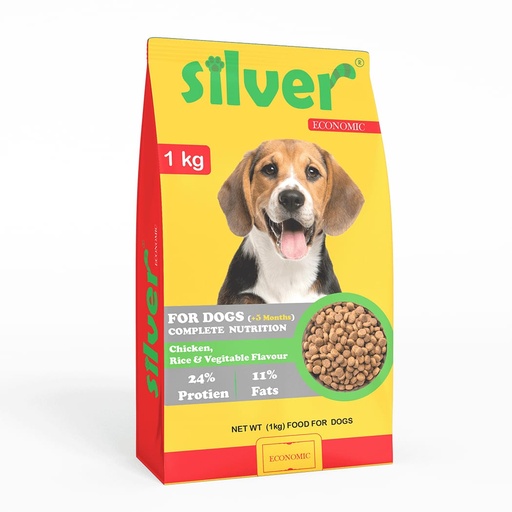 [4256] Silver Dry Dog Food ( +5 Months ) 1 Kg