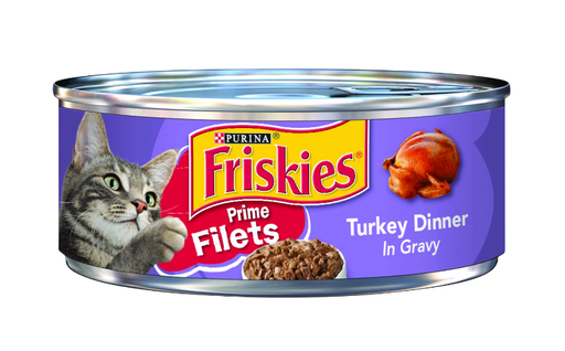 [5224] Purina Friskies Prime Filets Turkey Dinner in Gravy Adult Cat Wet Food 156 g