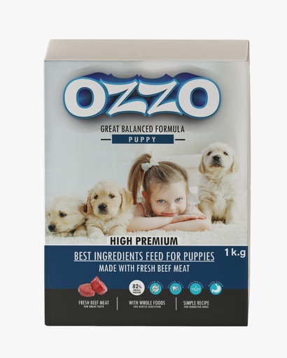 [5246] OZZO High Premium Puppy Dry Food With Fresh Beef Meat 1 Kg