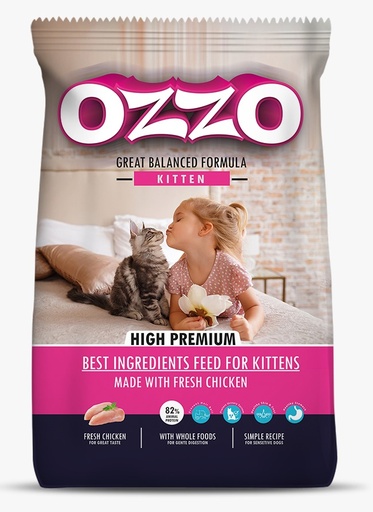[5185] OZZO High Premium Kitten Dry Food With Fresh Chicken 4 Kg