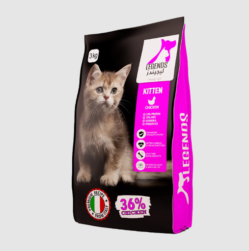 [0124] Legends Kitten Cat Dry Food With Chicken 3 Kg  + 600 g Free