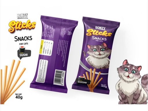 Bonzy Sticks Snacks For Cats 40 g