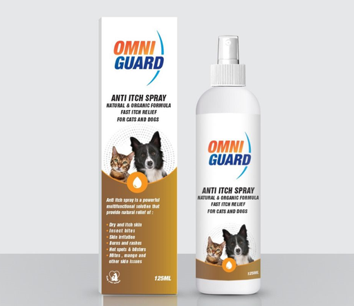 [0826] Omni Guard Anti Itch Spray For Dogs and Cats 125 ml
