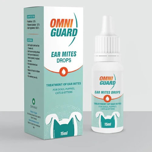 [4120] Omni Guard Ear Mites Drops For Dogs and Cats 15 ml