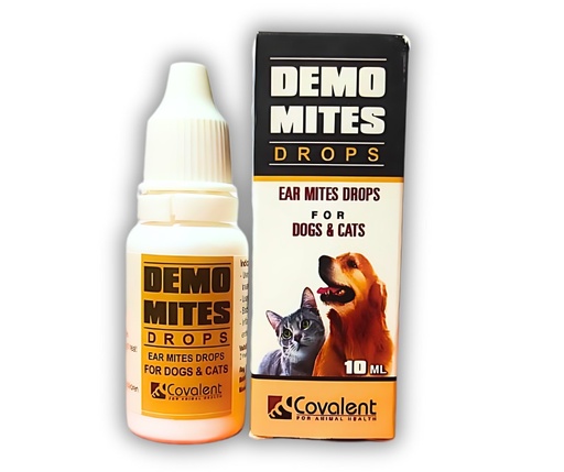 [3642] Covalent Demo Mites Ear Mites Drops For Dogs & Cats 10 ml