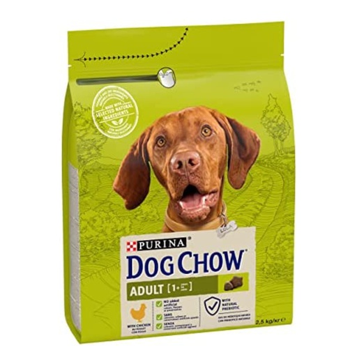 [5847] Purina Dog Chow Adult (+1 year) With Chicken Dry Dog Food 2.5 Kg