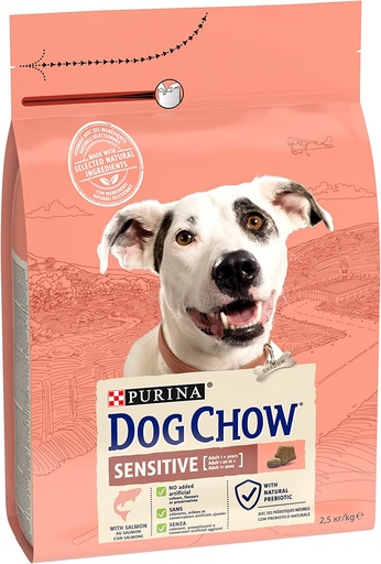 [8268] Purina Dog Chow Sensitive Adult (+1 year) With Salmon Dry Dog Food 2.5 Kg