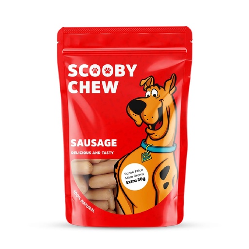 [1074] Scooby Chew  with Sausage Dog Treats 120g + Extra 30g Free