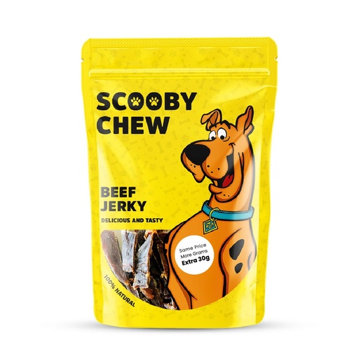 [1012] Scooby Chew  with Beef Jerky Dog Treats 120g + Extra 30g Free