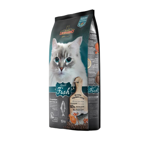[8439] Leonardo Adult Fish Cat Dry Food 15 Kg  