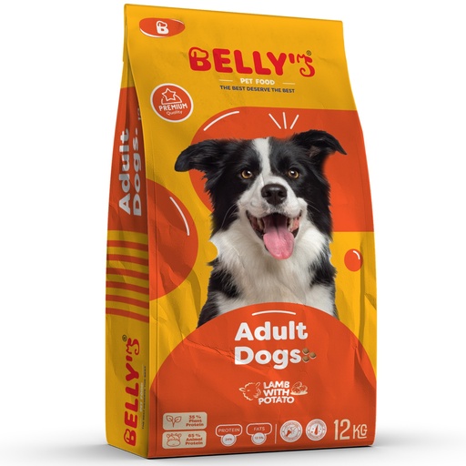 [8413] Belly's Adult Dogs Dry Food With Lamb & Potato 12 Kg