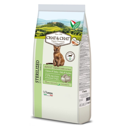 [7750] Expert Chat & Chat Taking Care Adult Sterilized Cat Food With Chicken & Turkey 900 g