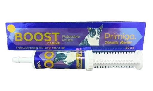 [7395] Primigo Immunity Booster Boost Canine Palatable Paste With Beef Flavor 60 ml For Dogs
