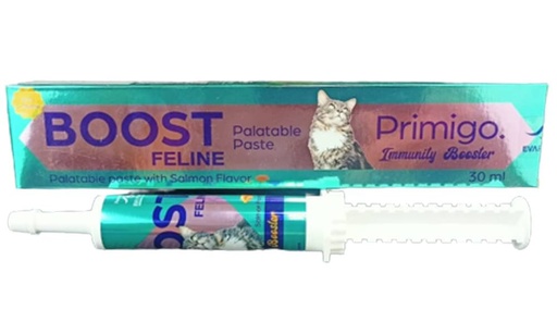[7388] Primigo Immunity Booster Boost Feline Palatable Paste With Salmon Flavor 30 ml For Cats