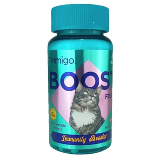 [7111] Primigo Boost Feline Immunity Booster With Beef Flavor 30 Tablets For Cats