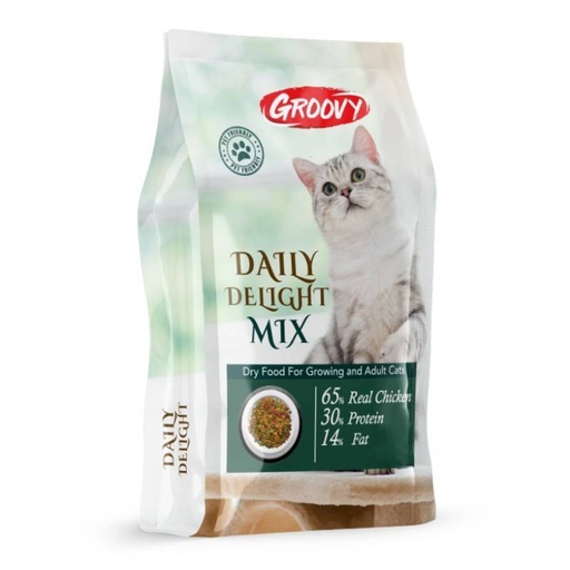 Groovy Daily Delight Mix For Growing and Adult Cats Dry Food 