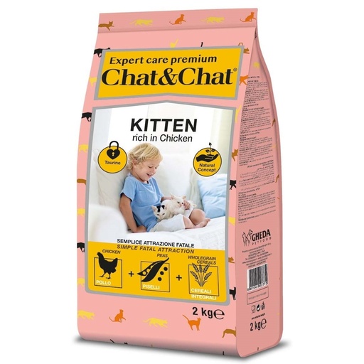 [7772] Expert Chat & Chat Kitten Rich in Chicken Dry Food 2 Kg