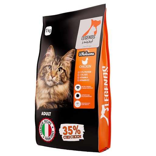 [0490] Legends Wholesome Chicken Adult Cats Dry Food 1 Kg