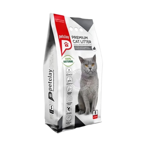 [0301] Petclay Clumping Cat Litter Activated Carbon 5 L 