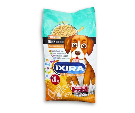 IXIRA Dry Food For Puppies & Adult Dog With Chicken & Beet Recipe 20 Kg