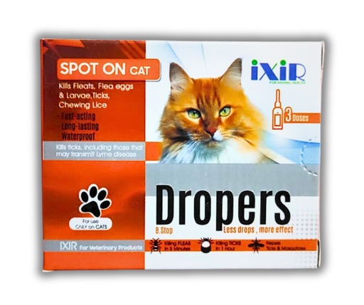 [2706] iXiR Dropers Spot On For Cats – One Dose 