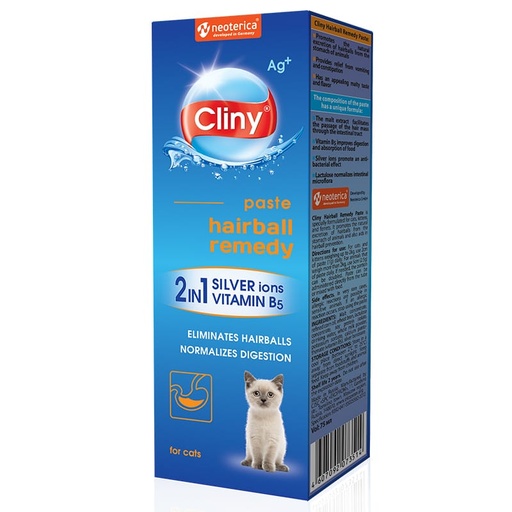 [3514] Cliny Hairball Remedy Paste For Cats 75 ml