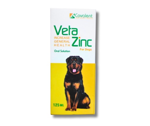 [5638] Covalent Veta Zinc Increase General Health Oral Solutions For Dogs 125ml