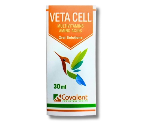 [5857] Covalent Veta Cell Multivitamins Amino Acids Oral Solutions For Birds 30 ml