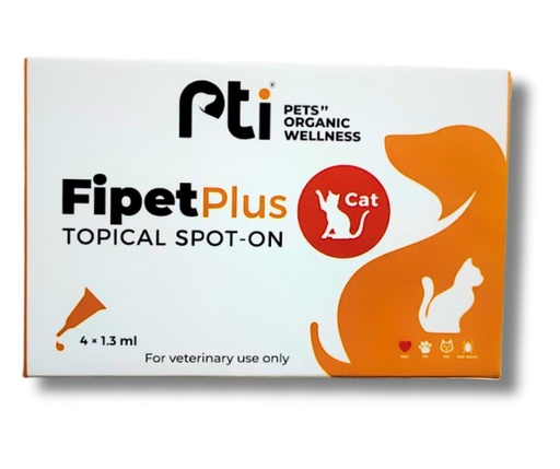 [1635] Pti Fipet Plus Topical Spot-on For Cats 1.3ml 