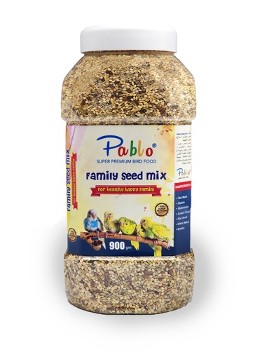 [7093] Pablo Super Premium Bird Food Family Seed Mix 900gm 