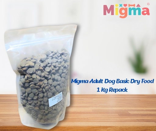 [3077] Migma Adult Dog Basic Dry Food 1 Kg  Repack