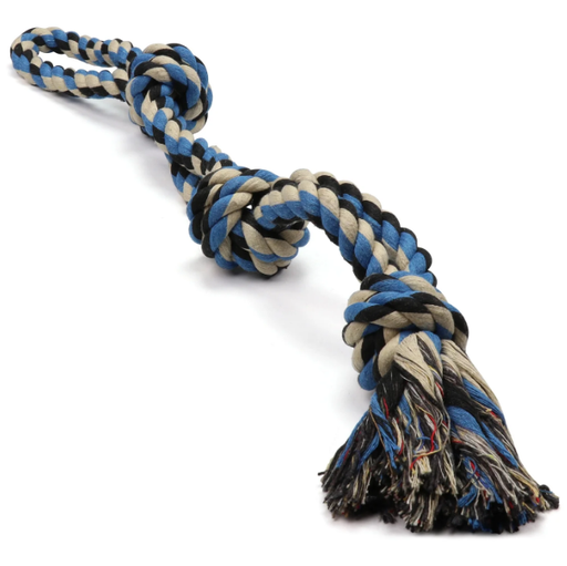 [3076] UE Rope Dog Toy With 3 Knots Small 60cm 
