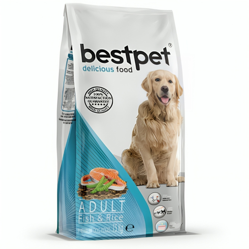 [2163] bestpet Adult Dogs Dry Food With Fish & Rice 15 Kg
