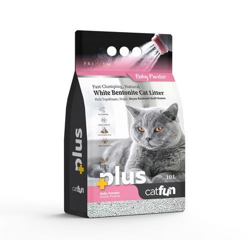 Catfun Plus White Bentonite Clumping Cat Litter - Scented 10 L 