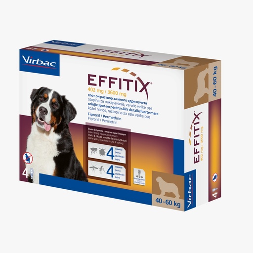 [1946] Virbac Effitix Extra Large Dogs (40Kg - 60Kg) X 1 Pipette  