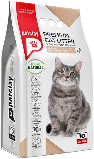 Petclay Clumping Cat Litter - Unscented Natural