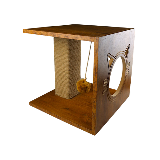 [0015] Petmoda Fun Box Wood With Scratching Post With Catnip 40*40*40 cm