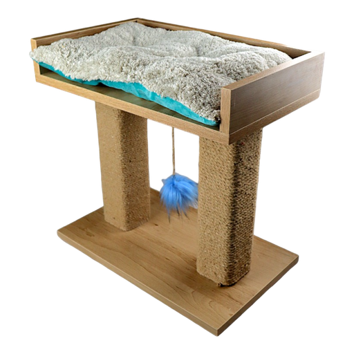 [0018] Petmoda Scratching Post and Play Tower With Bed in Roof With Catnip 50*30*45 cm