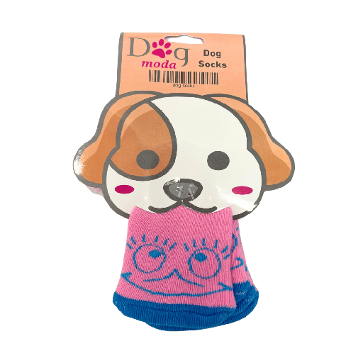 [6770] Petmoda Dog Socks XL - Pink Face