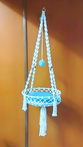 [6793] Petmoda Cat Hammock With Metal Ring -  Turquoise